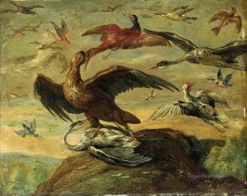  oiseaux Tableau - Kessel I Jan van Birds